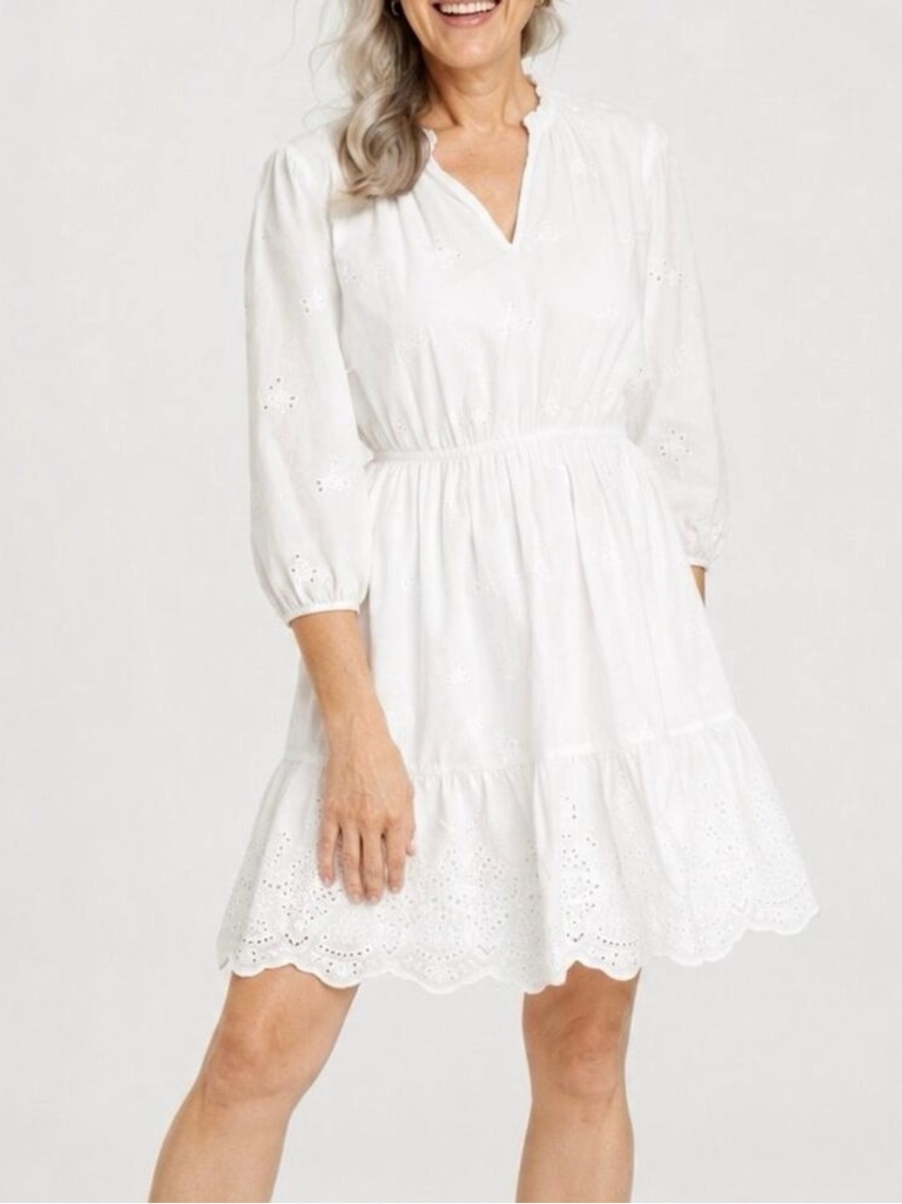 Knox Rose white eyelet dress